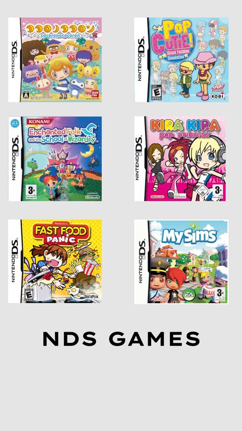 #nintendo #nintendods #dsi #nds #ndsi #dsgames #nintendogames #nintendogamesds Mii Characters Aesthetic, Nintendo Dsi Games, Nintendo 3ds Games, App Store Games, Gameboy Games, Nintendo Dsi, Nintendo Ds Games, Nintendo 2ds, Girly Movies