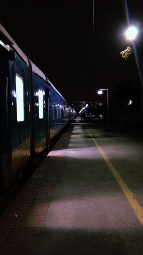 Railway Snapchat Stories, Travel Train Photography, Indian Railways Aesthetic, Train Travel Aesthetic Indian, Railway Station Snapchat Story, Indian Travel Aesthetic, Night Railway Station Snap, Indian Train Travel Photography, Indian Railway Station Photography