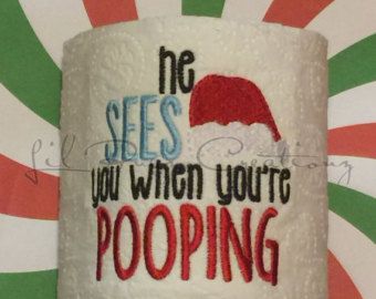 embroidered toilet paper – Etsy Embroidered Toilet Paper, Potty Humor, Toilet Paper Humor, Monogrammed Burp Cloths, Personalized Burp Cloth, Christmas Toilet Paper, Gag Gifts Christmas, Toilet Paper Crafts, Toilet Paper Rolls