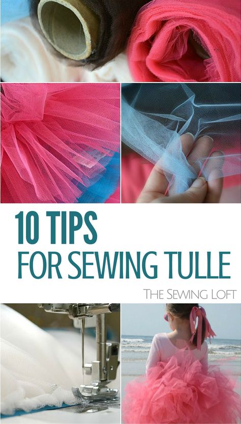 Sewing Tulle, Tips For Sewing, Tule Rok, Sewing 101, Beginner Sewing Projects Easy, Leftover Fabric, Sewing Projects For Beginners, Sewing Skills, Diy Couture