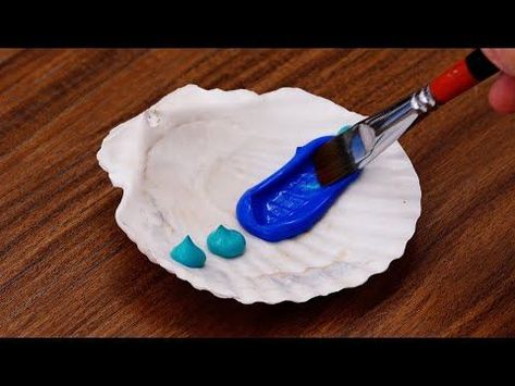 Painting in the sea inside a clam🦪｜Acrylic painting for beginners (1213) - YouTube How To Paint Seashells, Paint Seashells, Painting Sea Shells, Abstract Painting Techniques Acrylic, Painting Shells, Painting Techniques Acrylic, Sea Shells Diy, Painting Shop, Underwater Painting