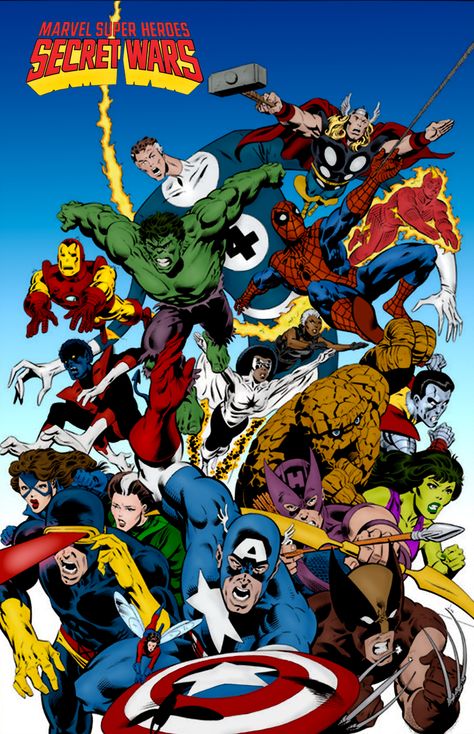 Marvel Super Heroes Secret Wars 1984 Ghost Marvel, Marvel Spiderman Comic, Avengers Secret Wars, Marvel Secret Wars, Marvel And Dc Crossover, Marvel Superheroes Art, Marvel Super Heroes, Marvel Xmen, Marvel Characters Art