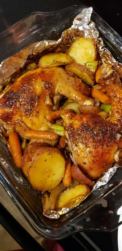 Baked Chicken Quarters, Baked Chicken Leg Quarters, Roasted Chicken Leg Quarters, Crispy Baked Chicken Legs, Chicken Quarter Recipes, Huge Chicken, Chicken Leg Quarter Recipes, Chicken Quarters, Leg Quarters