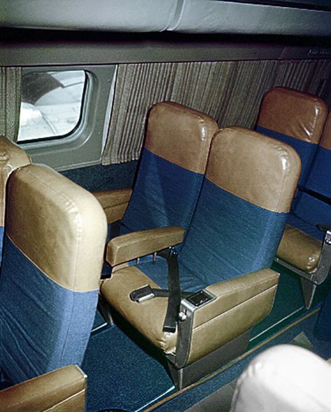 Seaboard & Western Airlines Super Constellation Passenger Interior Airline Interiors, Super Constellation, Lockheed Constellation, Airline Seats, Vintage Airline, Aircraft Interiors, Air Planes, Passenger Aircraft, Vintage Planes