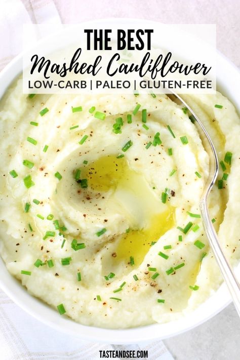 Califlower Mashed, Keto Mashed Cauliflower, Tasty Cauliflower, Cauliflower Recipes Healthy, Cauliflower Mashed, Mashed Cauliflower Recipe, Cauliflower Mashed Potatoes, Cauliflower Mash, Cauliflower Recipe