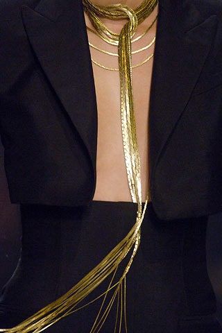 Jean Paul Gaultier Spring 2006 Couture Fashion Show | Vogue Haute Couture Jewelry, Runway Jewelry, Paul Gaultier Spring, Fashion Runway Show, Minimal Accessories, Couture Details, Vintage Couture, Paul Gaultier, Trendy Clothes For Women