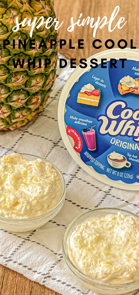 Recipes With Cool Whip, Whipped Cream Desserts, Cool Whip Desserts, Pineapple Dessert Recipes, Jello Dessert Recipes, Sugar Free Recipes Desserts, Sugar Free Pudding, Fluff Recipe, Fluff Desserts