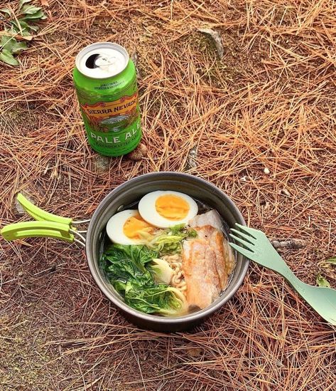 Camp Cooking: Ramen Recipe - Mappy Hour Blog Ramen Camping Recipes, Campfire Ramen, Ramen Camping, Camping Ramen, Cooking Ramen, Making Ramen, Ramen Ingredients, How To Make Ramen, Ramen Recipe