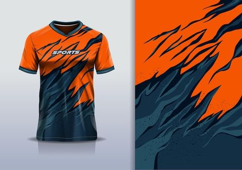 Sports Tshirt Designs Men, Orange Jersey Design, Sport Jersey Design, Men Background, Sport T Shirt Design, Football Tshirt Designs, Jersey Design Ideas, Cricket Jersey, Racing Jersey