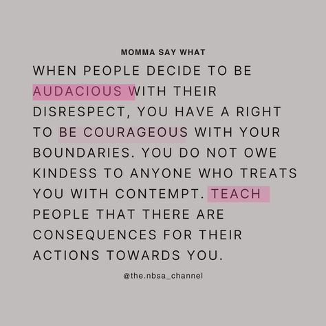 Yo Momma Say Please Remember You are NOT the One, or the Two. Don’t forget, boundaries are designed to protect us from the external BS that seeks to deplete us on our journey of growth and self-love. Boundaries are not an attack on the other person. It is perfectly fine to remind them of why you set those boundaries. Inner Peace is good, and you are worth the struggle. Yo Momma Say the only BS you need in your life are cute bags and shoes! Focus on your growth and well-being. Set boundaries ... Protect Those You Love Quotes, Set Boundaries Find Peace Quotes, Respect My Boundaries Quotes Family, People With No Boundaries Quotes, Boundaries Book Quotes, Setting Boundaries Quotes Work, Making Peace Quotes, Fake Women Quotes, Quotes On Boundaries