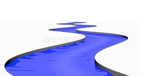 Stream River Isolated. Winding Blue Stream Isolated On White Background , #AD, #Isolated, #River, #Stream, #Winding, #Background #ad River Stream Drawing, River Illustration Simple, Bird Human, River Graphic, River Drawing, Flying Bee, River Stream, Galaxies Wallpaper, Flamingo Bird