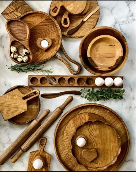 Wood Plates Ideas, Cooking Equipment Kitchen Tools, Wood Kitchen Accessories, Kitchenware Ideas, Wood Kitchen Tool, Wooden Kitchen Accessories, Wooden Containers, Wooden Cake Stands, Wood Dishes