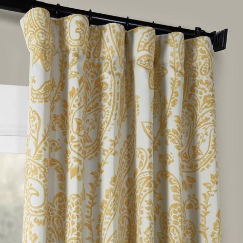 Curtains Yellow, Window Opening, Half Price Drapes, Blackout Panels, Yellow Room, Floral Room, Darkening Curtains, Room Darkening Curtains, Blackout Curtain