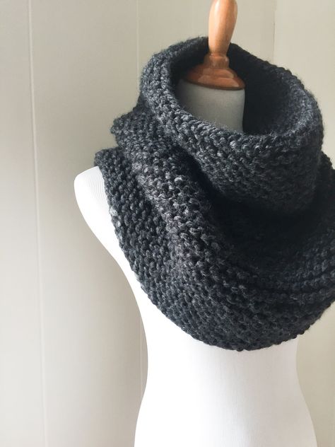 Knitting Patterns — Ashley Lillis Easy Cowl Knitting Pattern, Snood Knitting Pattern, Knit Cowl Pattern, Infinity Scarf Knitting Pattern, Snood Pattern, Knitted Cowls, Knit Cowl Pattern Free, Poncho Outfit, Garter Stitch Knitting