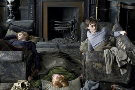 https://www.wizardingworld.com/features/8-sweet-hermione-and-ron-moments-before-they-got-together Harry Potter Facts, The Golden Trio, Deathly Hallows Part 1, Harry Potter Deathly Hallows, The Deathly Hallows, Desenhos Harry Potter, Ron And Hermione, Golden Trio, Harry Potter Films