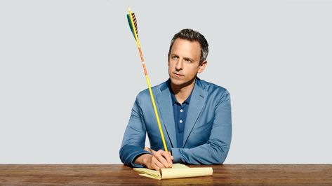 For delivering incisive comedy at the speed of news, “Late Night” host Seth Meyers is one of Fast Company’s Most Creative People. Steve Martin Movies, Handsome Devil, Good Boss, Action Pose Reference, Studio Portrait Photography, Seth Meyers, Fast Company, Best Portraits, The Hollywood Reporter