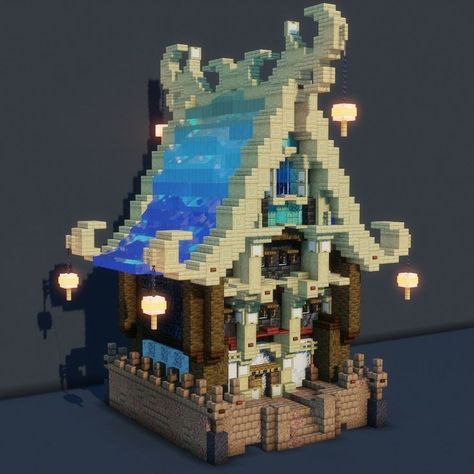 Dragon House Minecraft, Minecraft Space Build, Minecraft Fantasy Builds, Minecraft Chandelier, Minecraft Greenhouse, Fantasy Minecraft, Minecraft Japanese, Minecraft Kingdom, Minecraft Structures