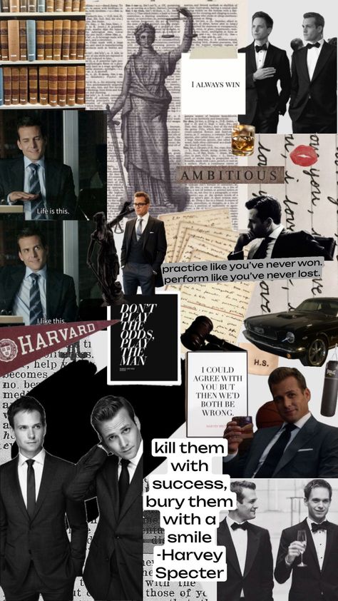 #myfirstshuffle Kill Them With Success, Suits Harvey, Harvey Specter Quotes, Law School Life, Genos Wallpaper, Law School Inspiration, Gabriel Macht, My Future Job, Money Girl