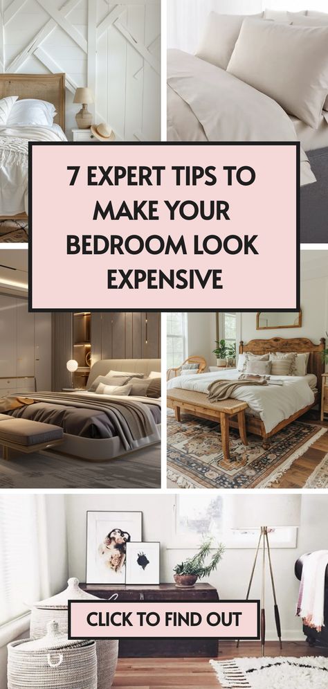 Make your bedroom look like a million bucks! 💰🛌 Discover how bedroom inspiration can blend with practical bedroom design ideas to create a stunning, expensive bedroom. Click for exclusive tips! Bedroom Set Inspirations, Mismatch Nightstands Bedroom, How To Make A Bedroom Look Expensive, Bedroom Entryway Ideas Master, Bedroom Ideas With Dresser, How To Elevate Your Bedroom, Expensive Looking Bedroom, Bedroom Decor With Dark Wood Furniture, Bed With Mirrors On Each Side