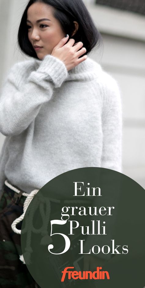 Grey Pullover Outfit, Fleece Pullover Outfit, Winter Pullover Outfits, Warm Winter Dresses, Winter Mode Outfits, Pullovers Outfit, Minimal Wardrobe, Ootd Winter, Oversize Pullover