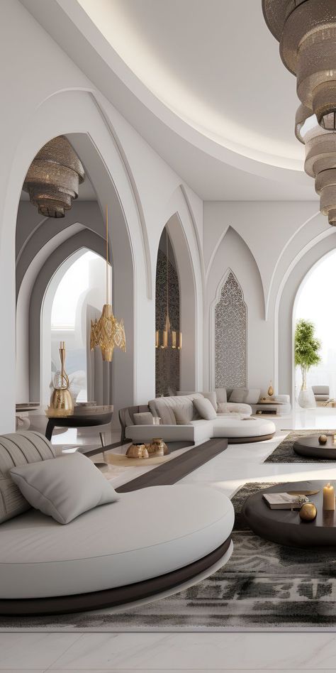 Arabian Interior Design, Arabic Majlis Interior Design, Arabian Interior, Majlis Interior Design, Interior Design Timeless, Modern Arabic Interior, Arabic Living Room, Arabic Interior Design, Islamic Interior Design