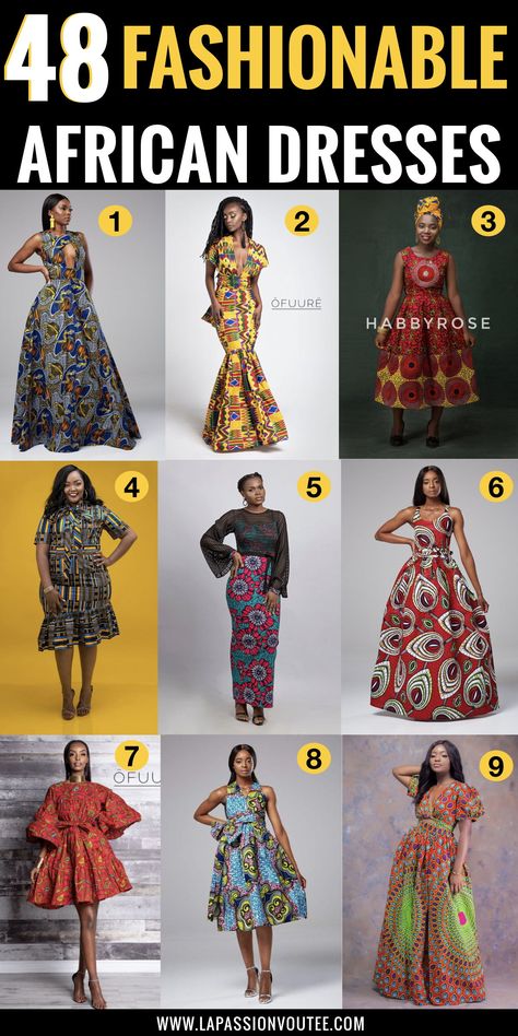 African Attire Dresses, Traditional African Clothing, Long African Dresses, African Print Clothing, Best African Dresses, African Fashion Designers, African Dresses Modern, African Wear Dresses, Gaun Fashion