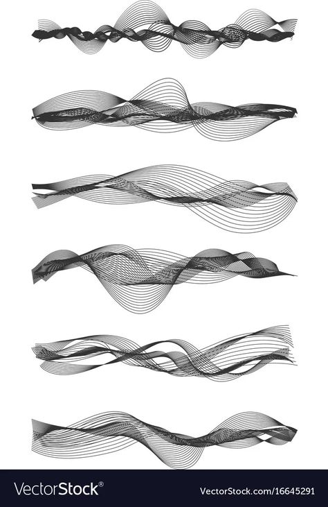 Music sound waves vector image Music Sound Waves Tattoo, Sound Waves Illustration, Music Images Art, Waveform Tattoo, Sound Waves Tattoo, Pulse Illustration, Music Line Art, Sound Drawing, Sound Illustration