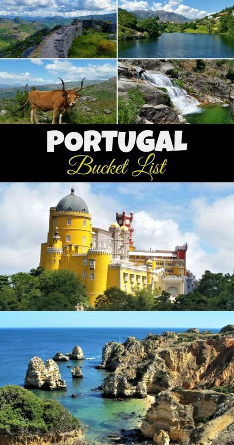 Visiting Portugal? Read here for the ultimate bucket list of must-see places! Summer Bucket List 2020, Portugal Bucket List, Best Places In Portugal, Summer Bucket List For Teens, Portugal Summer, Places In Portugal, Portugal Travel Guide, Ultimate Bucket List, Visit Portugal