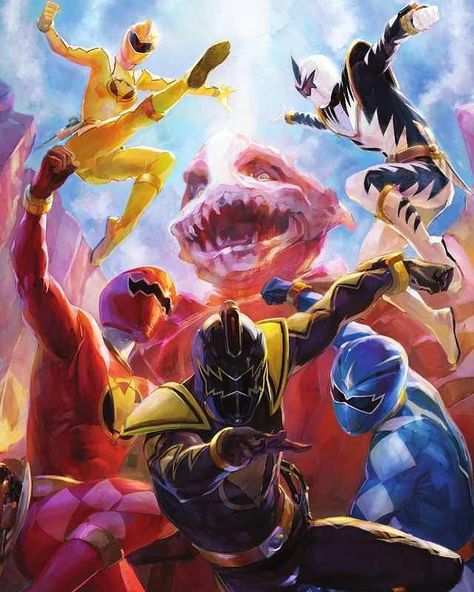 In this season, Tommy Oliver, of Mighty Morphin Power Rangers to Power Rangers Turbo fame, returns as a paleontology professor Red Ranger Art, Power Rangers Dino Thunder, Power Rangers Poster, Dino Rangers, Power Rangers 2017, Power Rangers Turbo, Power Rangers Comic, Dino Thunder, Power Rangers Ninja Storm