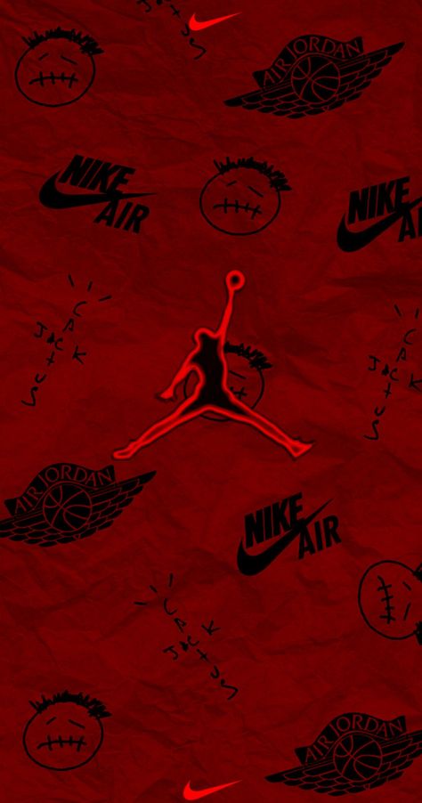 Nike Screensavers, Jordan Shoes Wallpaper, Nikes Wallpapers, Bulls Wallpaper, Jordan Logo Wallpaper, Nike Wallpapers, Sneakers Wallpaper, Travis Scott Wallpapers, Red And Black Wallpaper