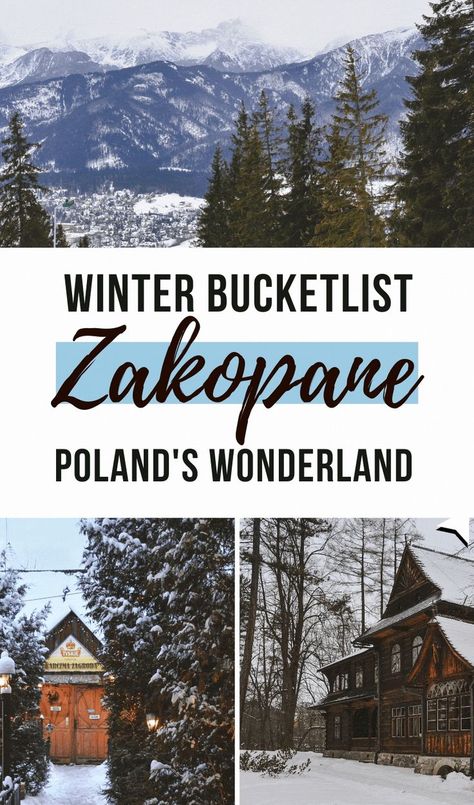 Poland Itinerary, Places To Visit In Winter, Travel Poland, Zakopane Poland, Winter Travel Destinations, European Travel Tips, Hiking Europe, Eastern Europe Travel, Poland Travel