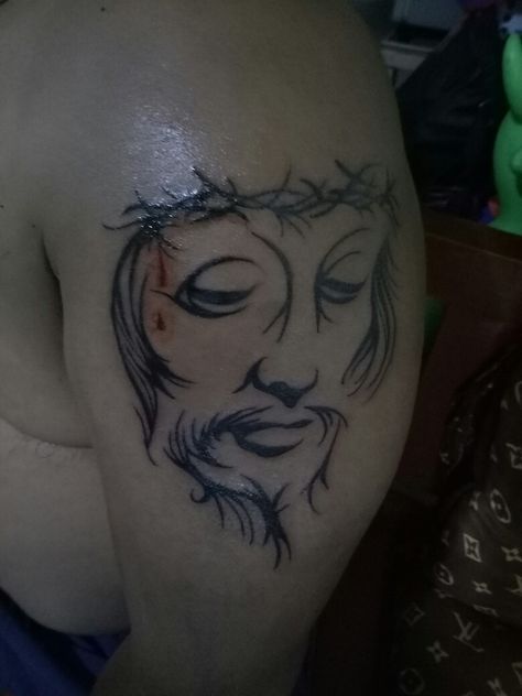 #Nazarene Tattoos, Tattoo Designs, Black Nazarene Tattoo, Nazarene Tattoo, Black Nazarene, Black Tattoos, Ink Tattoo, Portrait Tattoo, I Hope