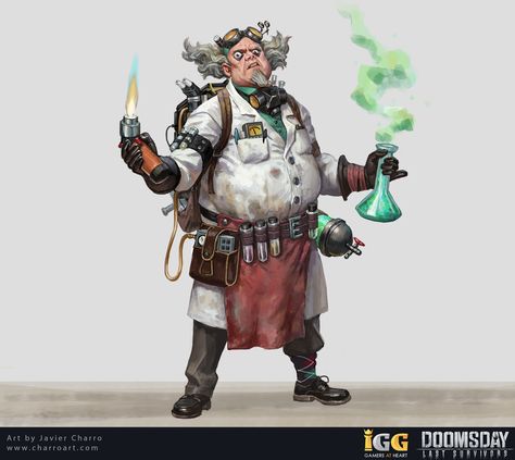 Scientist Reference, Character Concept Design, D D Classes, Steampunk Crafts, Isometric Art, Samurai Art, Concept Art Character, Fantasy Costumes, Cyberpunk Art