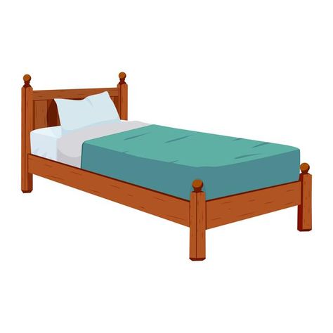 Bed Animation, Bed Illustration, Bed Cartoon, Bed Drawing, Travel Wood, Anime Houses, Bed Vector, Beautiful Bed Designs, Bedroom Cartoon