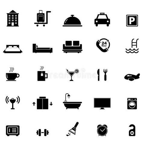 Hotel Icon Design, Hotel Icon, Hotel Marketing, Free Icon Set, Tv Icon, Shop Icon, Free Icon, Design Display, Hotel Design