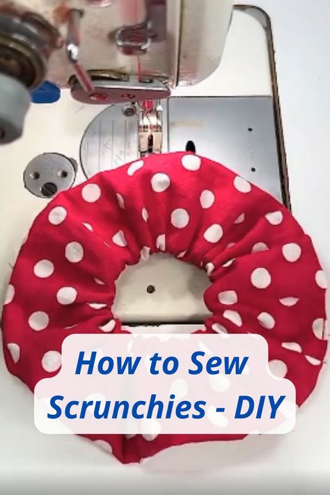 Tips Menjahit, Sewing Headbands, Projek Menjahit, Diy Hair Scrunchies, Scrunchies Diy, Sewing Machine Basics, Sewing Machine Projects, Sewing Easy Diy, Sewing Tutorials Clothes