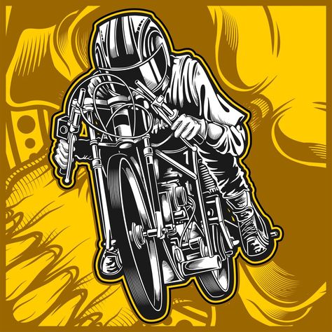 motorcycle racing vector hand drawing Thailook Design Vector, Motor Herex, Valentina Rupaul Drag Race, Vespa Racing, Racing Wallpaper, Design Racing, Tipografi 3d, Balap Motor, Motorcycle Artwork