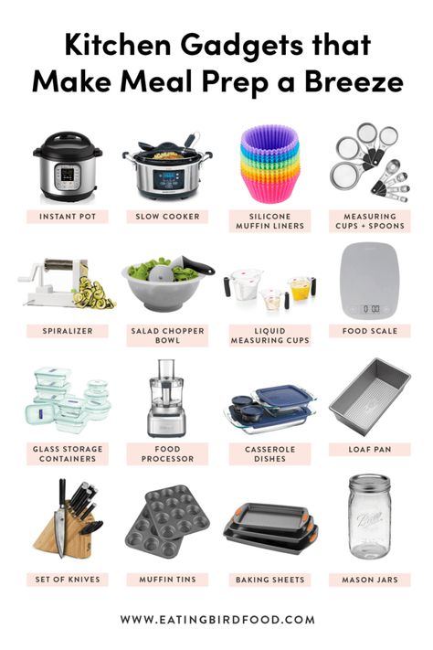 Want to step up your meal prep game? First you have to make sure you have the right equipment! Here are my top meal prep kitchen tools that will make prepping so much easier and more enjoyable. #mealprep Cooking Equipment Kitchen Tools, Kitchen Utensils List, Best Kitchen Gadgets, Kitchen Essentials List, Best Kitchen Tools, Kitchen Guide, Gadgets Kitchen Cooking, Protein Meals, Classic Kitchen