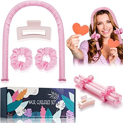 Curlers For Long Hair, Heatless Curling Rod Headband, Waves With Curling Iron, Curling Rod Headband, Heatless Curling Rod, No Heat Hair Curlers, Heatless Curlers, Heatless Curling, Heatless Hair