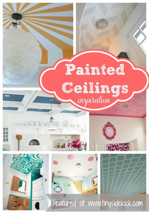 So many ways to dress up your ceilings with paint!… Painted Ceilings, Kids Room Ideas, Ceiling Painting, Painted Ceiling, Kids' Room, Ceiling Design, My House, Decorating Tips, House Painting