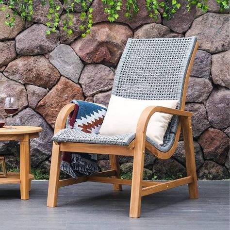 Wooden outdoor chairs