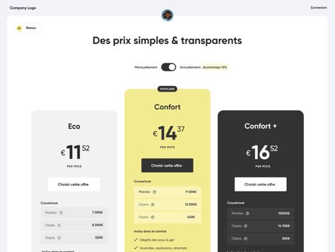 Pricing - Insurtech by Jubeo on Dribbble Website Design Pricing, Web Design Pricing, Graphic Design Cv, Card Ui, Ui Design Trends, Graphic Design Brochure, Info Graphics, Slide Presentation, Pricing Table