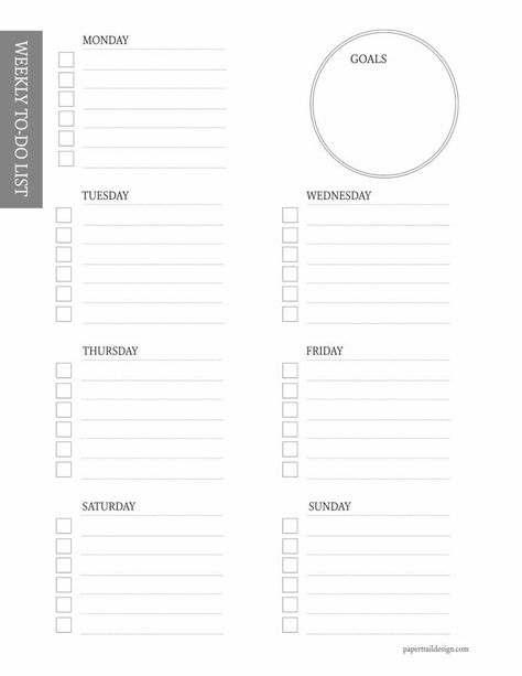 Weekly Planner Design, Paper Trail Design, Simple Weekly Planner, Weekly To Do List, Weekly Planner Free Printable, Study Planner Printable, Weekly Planner Free, Student Planner Printable, To Do List Printable