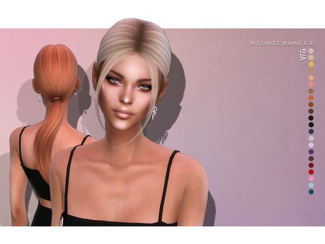 Nightcrawler Sims' Nightcrawler-Ella (HAIR) Sims 4 Custom Content Hair Female Hairstyles, Sims 4 Cc Hair Nightcrawler, Sims 4 Cc Hair Alpha Updo, Hair Styles Sims 4 Cc, Sims 4 Slicked Back Hair Cc, Sims 4 Women Hair, Sketches Hair, Sims 4 Cc Hair, Cc Shopping