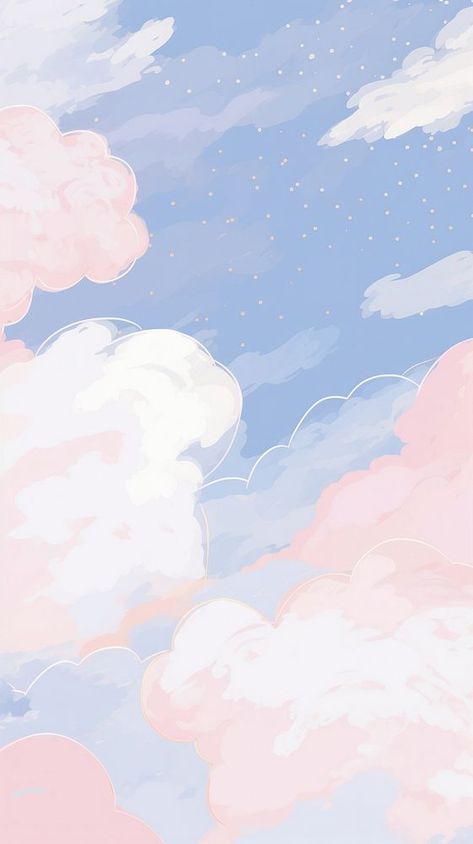 Cute anime winter snow sky art outdoors painting. | premium image by rawpixel.com / Teddy Blue Pretty Wallpaper, Teddy Wallpaper Cute, Cute Winter Phone Backgrounds, Cute Sky, Sky Painting Aesthetic, Wallpaper Aesthetic Winter, Snow Aesthetic Wallpaper, Anime Sky Background Aesthetic, Snowy Background Anime