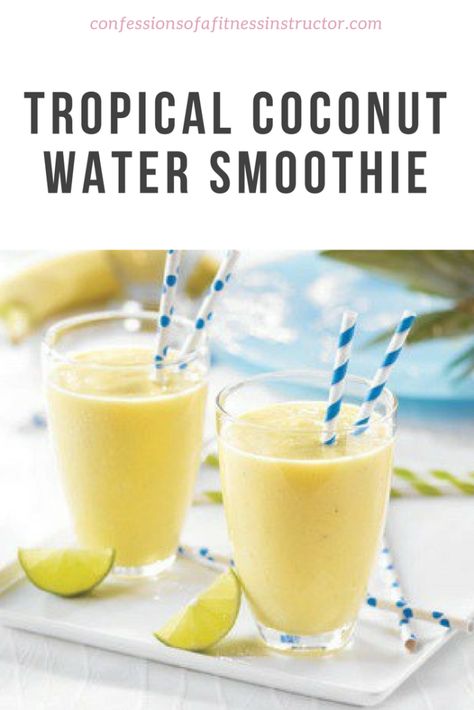 Page Separator, Coconut Water Smoothie Recipes, Coconut Water Drinks, Coconut Water Recipes, High Protein Smoothie Recipes, Coconut Water Smoothie, Protein Smoothies, Protein Smoothie Recipes, Smoothie Drink Recipes