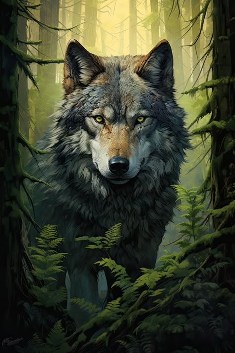 #wolf, #wolfs, #wolfart, #wolfsart, #wild Wild Wolf Wallpaper, Pretty Wolf, Wolf Pictures Wolves Art, Wolf Scenery, Wolf Forest, Colorful Wolf Painting, Wolf Warriors, Wolf Background, Joker Hd Wallpaper