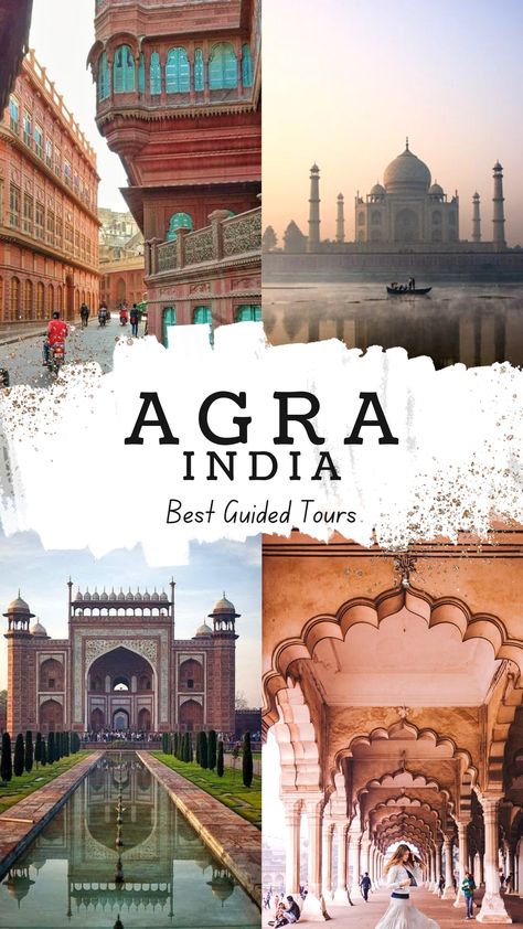 This travel blog explores the city of Agra, India, known for the majestic beauty of the Taj Mahal and its rich history and culture. Discover Agra's top attractions, best places to eat and drink, and experiences that offer a glimpse into Indian life. #Agra #India #TajMahal #Aesthetic #Travel #Tours Agra India Aesthetic, Weather In India, Backpacking India, India Culture, The Taj Mahal, Travel India, Visit India, Agra India, Countries To Visit