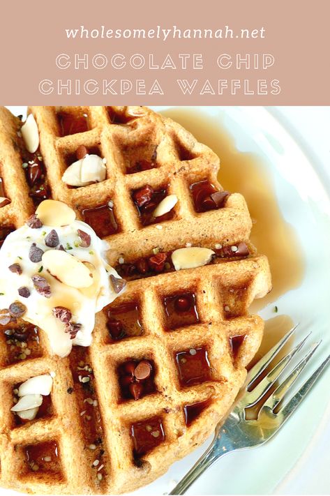 Chickpea Waffles, Chocolate Chip Waffle Recipe, Grain Free Diet Recipes, Longevity Recipes, Chocolate Chip Waffles, Cheeseburger Pasta, Protein Pancakes Recipes, Healthy Chocolate Chip, Navy Bean