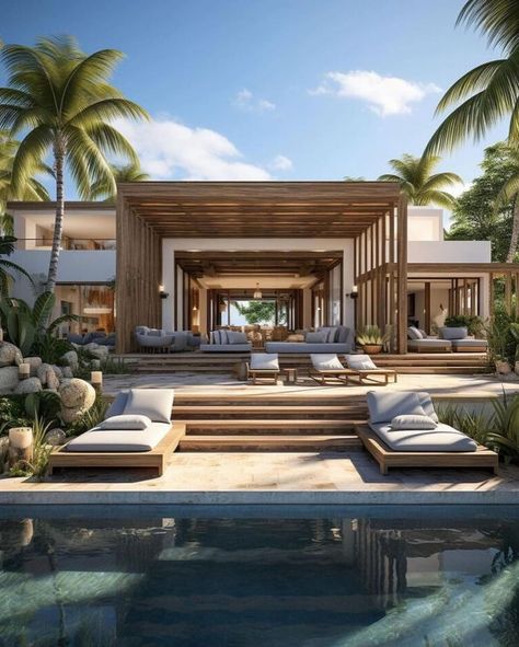 Your dream home awaits, Imagine waking up to this view every morning 🌅 Create your own paradise. Customize your furniture with InFurnitures #infurnitures #furniture #wabisabi #mediterranean #sunbed #furnituremanufacturer #furniturebali 📸 Pinterest Terrace Interior Design, Outdoor Arch, Terrace Interior, Luxury Residence, Bali House, Boutique Resort, Tropical Resort, Outdoor Lounge Set, Sea Side